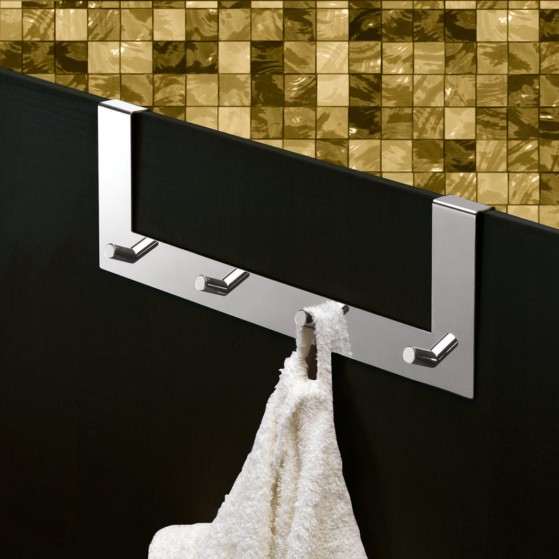 Appendiabiti Morgana multiplo sopraporta da 20 mm - Cromato by CeramicStore | Lo specialista del tuo bagno