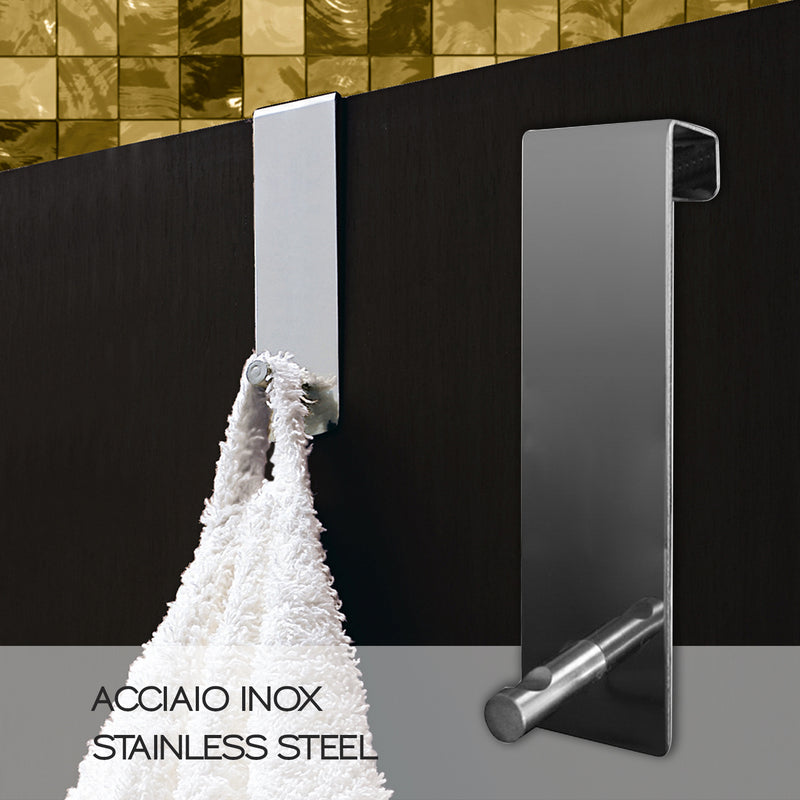 Appendiabiti Morgana singolo sopraporta da 20 mm - Cromato by CeramicStore | Lo specialista del tuo bagno