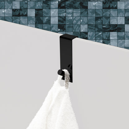 Appendiabiti Morgana singolo sopraporta da 20 mm - Nero Matt by CeramicStore | Lo specialista del tuo bagno