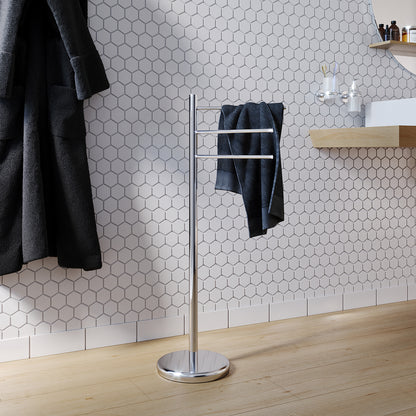 Piantana portasalviette modello Tracy di Gedy - Cromo versione outlet