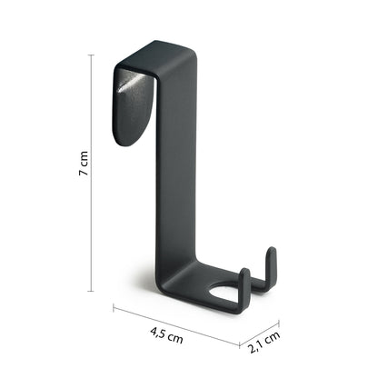 Gancio appendiabiti in Acciaio Inox AISI 304 modello Thor di Gedy - Nero Matt by CeramicStore | Lo specialista del tuo bagno