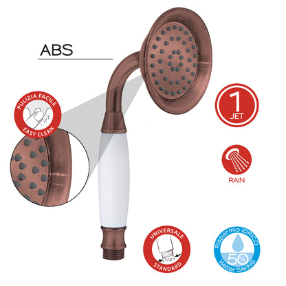 Doccetta liberty monogetto di Gedy - Rame by CeramicStore | Lo specialista del tuo bagno