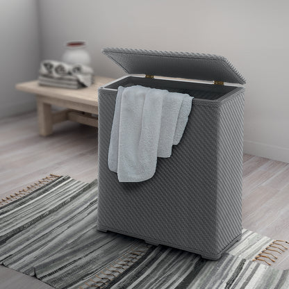 Porta biancheria in resine termoplastiche della collezione ''Ambrogio'' by Gedy - Grigio by CeramicStore | Lo specialista del tuo bagno