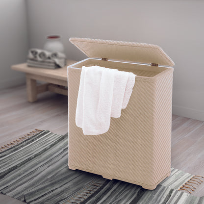Cesto portabiancheria modello Ambrogio di Gedy - Beige by CeramicStore | Lo specialista del tuo bagno