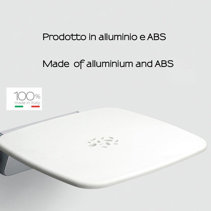 Sedile ribaltabile per doccia modello Prima Classe di Gedy - Bianco/Cromato by CeramicStore | Lo specialista del tuo bagno