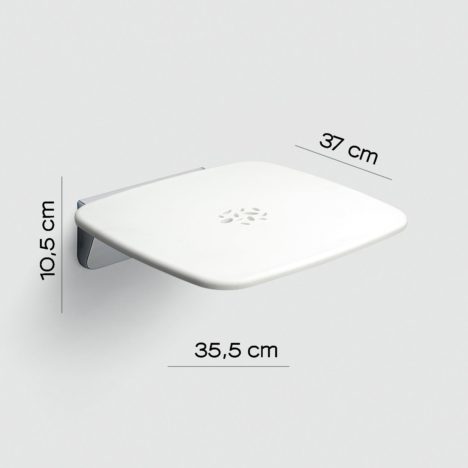 Sedile ribaltabile per doccia modello Prima Classe di Gedy - Bianco/Cromato by CeramicStore | Lo specialista del tuo bagno