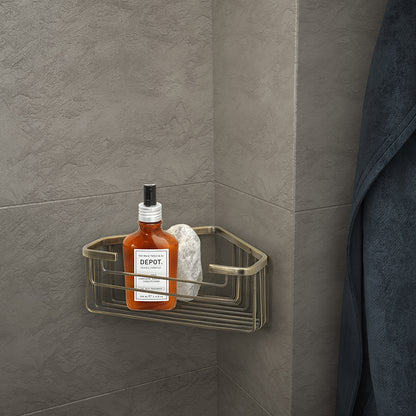 Portaoggetti doccia angolare modello Augustus di Gedy - Bronzo by CeramicStore | Lo specialista del tuo bagno