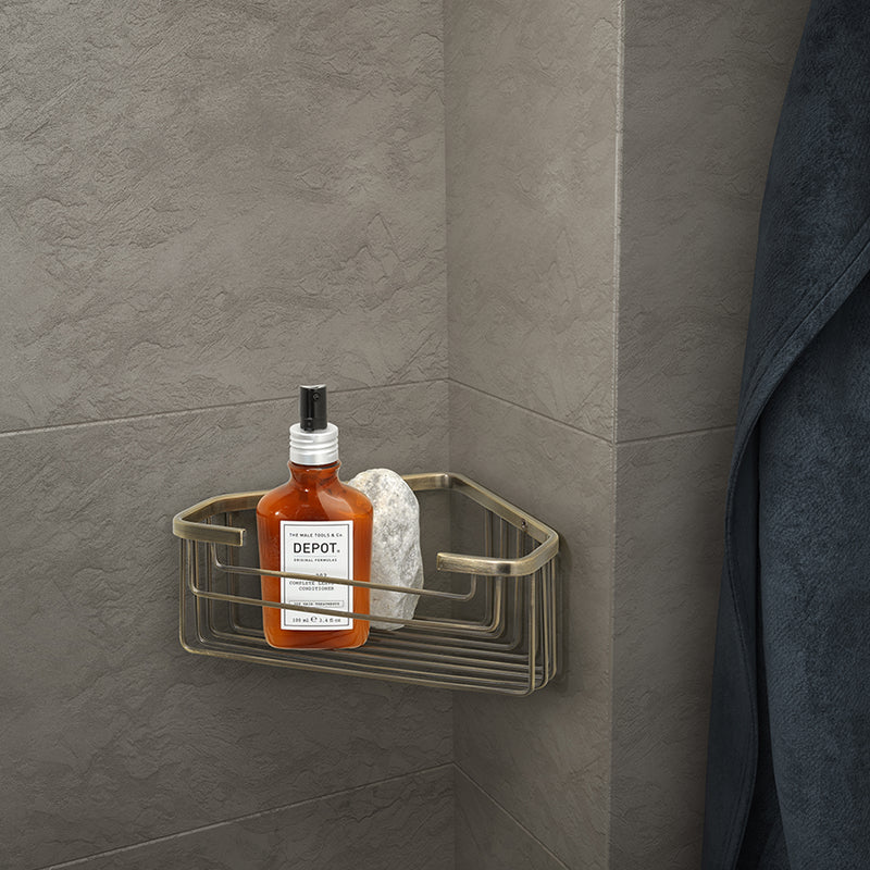 Portaoggetti doccia angolare modello Augustus di Gedy - Bronzo by CeramicStore | Lo specialista del tuo bagno
