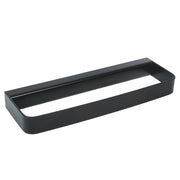 Porta asciugamani in acciaio verniciato nero, fissaggio con viti o colla mod25 Metaform cm 25 by CeramicStore | Lo specialista del tuo bagno