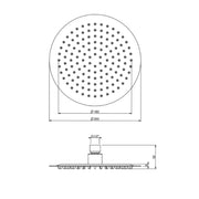 Set doccia con soffione tondo 20 cm e doccino cromato Collezione Premium Shower by CeramicStore | Lo specialista del tuo bagno