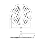 Set doccia con soffione tondo 25 cm e doccino cromato Collezione Premium Shower by CeramicStore | Lo specialista del tuo bagno