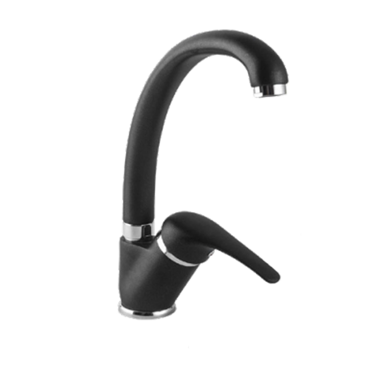 Miscelatore monocomando lavabo cucina con bocca girevole nero opaco by CeramicStore | Lo specialista del tuo bagno