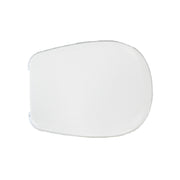 Sedile WC per Globo vaso Affetto con cerniere fisse in Acciaio Inox - Bianco
