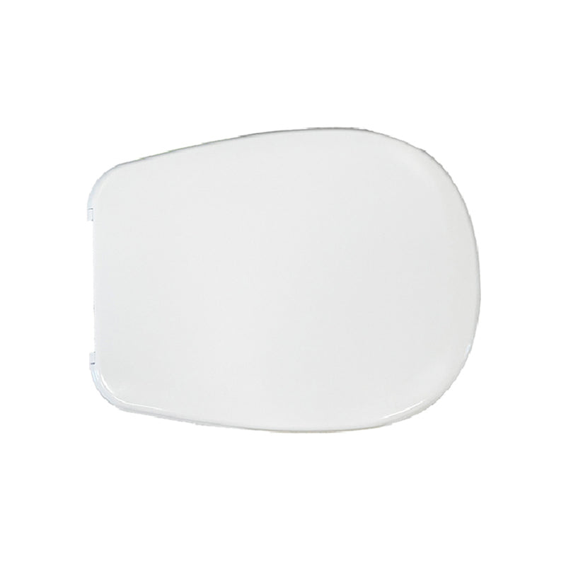 Sedile WC per Globo vaso Affetto con cerniere fisse in Acciaio Inox - Bianco