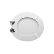 Sedile WC per Vitruvit vaso Wind con cerniere regolabili - Bianco