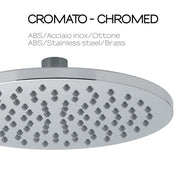 Soffione doccia monogetto Plus 01 di Gedy diametro di 20 cm - Cromato by CeramicStore | Lo specialista del tuo bagno