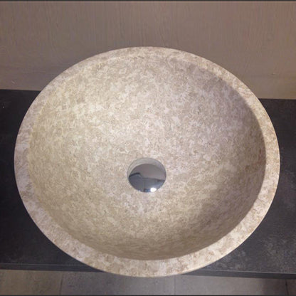 Lavabo da Appoggio in Marmo Tondo Trotol Levigato by CeramicStore | Lo specialista del tuo bagno