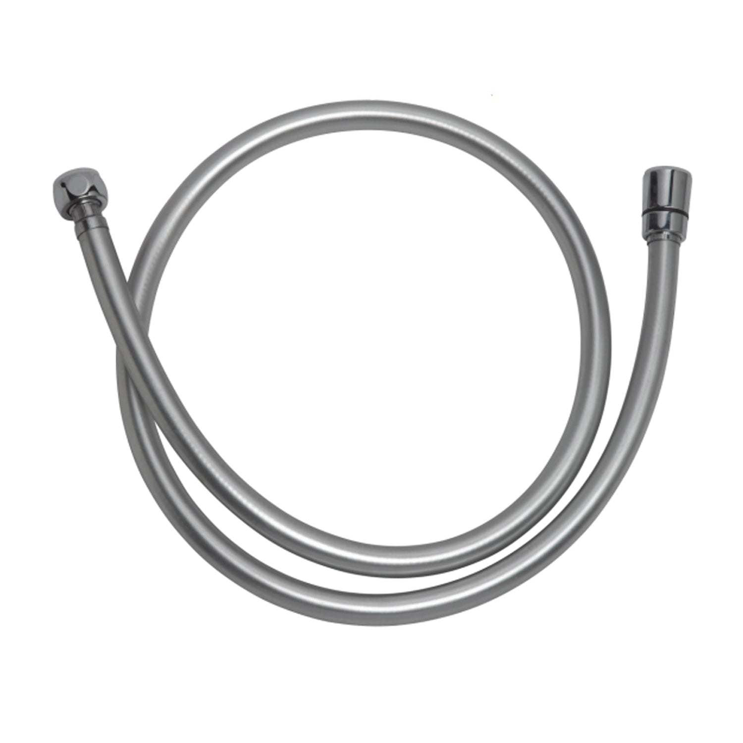 Flessibile Grey in gomma con antitorsione da 90 cm - Argento/Silver