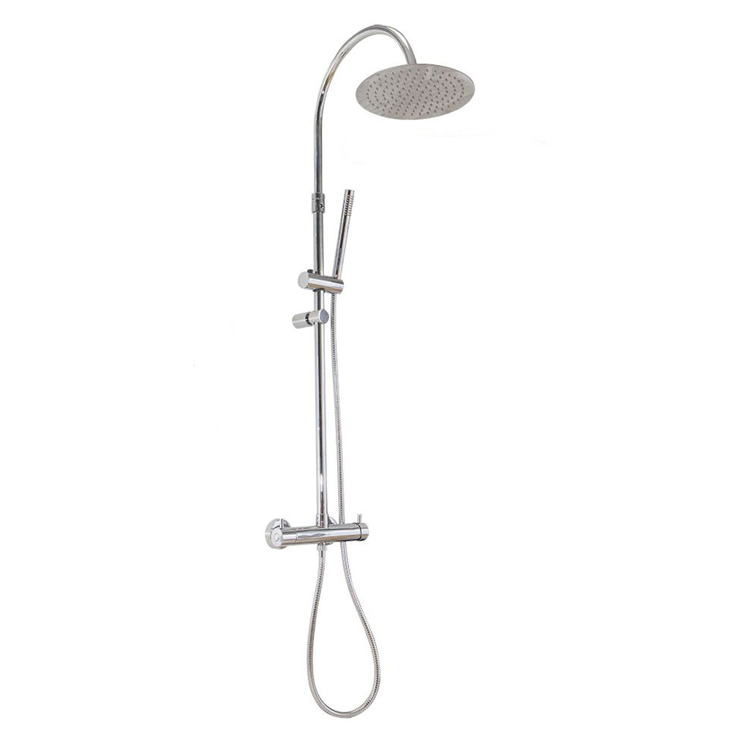 Colonna doccia regolabile in profondità con soffione Linz e deviatore by CeramicStore | Lo specialista del tuo bagno