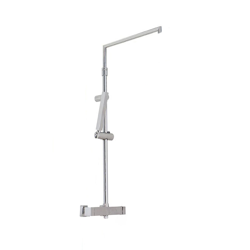 Colonna doccia squadrata regolabile con soffione quadro e deviatore MX3C by CeramicStore | Lo specialista del tuo bagno