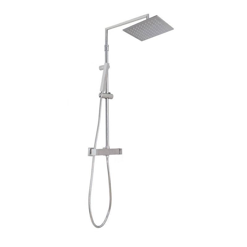 Colonna doccia squadrata regolabile con soffione Calais e deviatore MX3C by CeramicStore | Lo specialista del tuo bagno