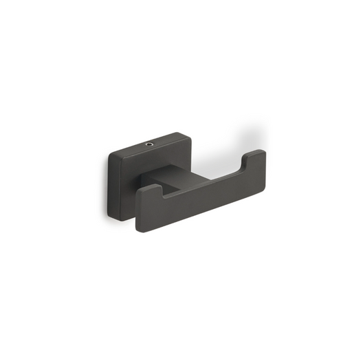 Appendiabiti doppio a parete in Acciaio Inox Gedy modello Atena - Nero Matt by CeramicStore | Lo specialista del tuo bagno