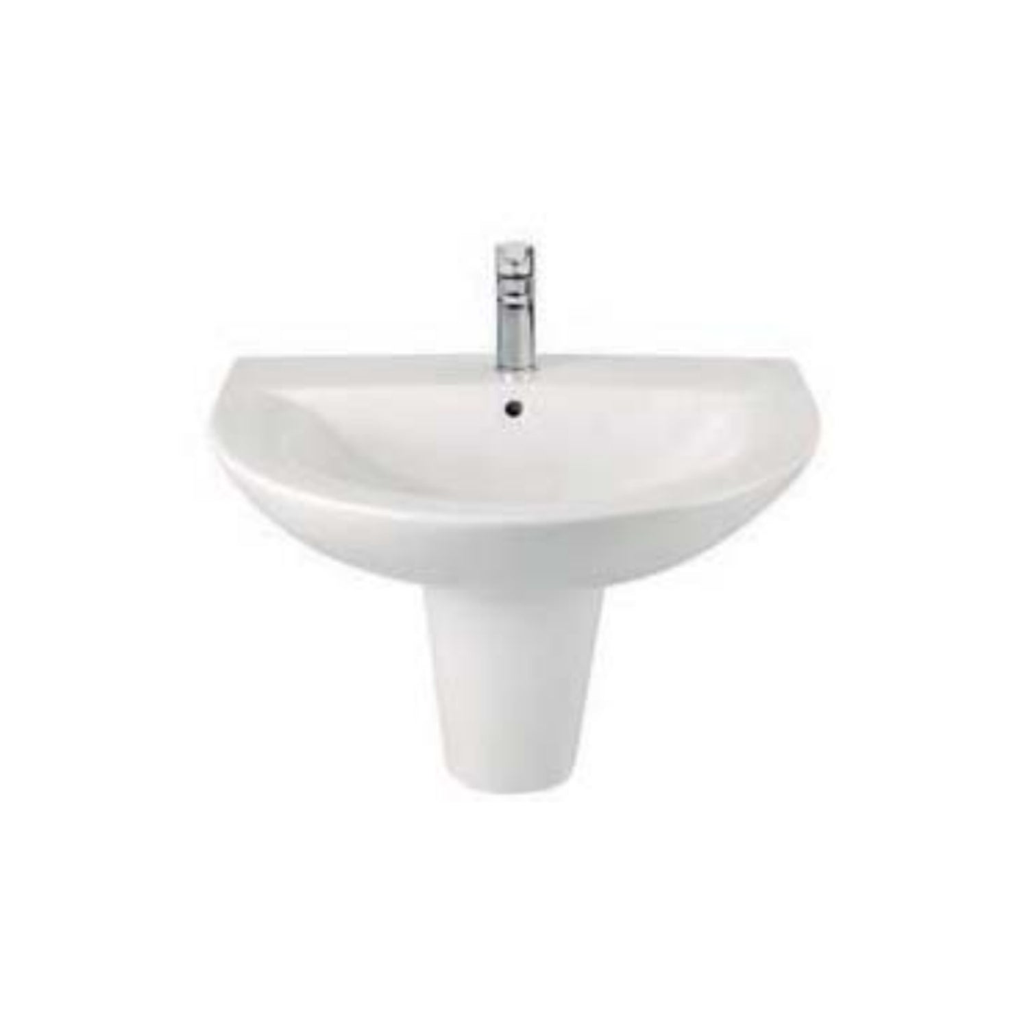 Semicolonna Bianca 225x265xh320 mm per lavabo monoforo 66x52 by CeramicStore | Lo specialista del tuo bagno