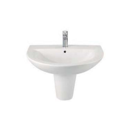 Semicolonna Bianca 225x265xh320 mm per lavabo monoforo 66x52 by CeramicStore | Lo specialista del tuo bagno
