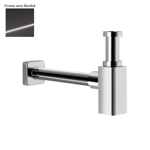 Sifone quadro da arredo in ottone cromo nero by CeramicStore | Lo specialista del tuo bagno