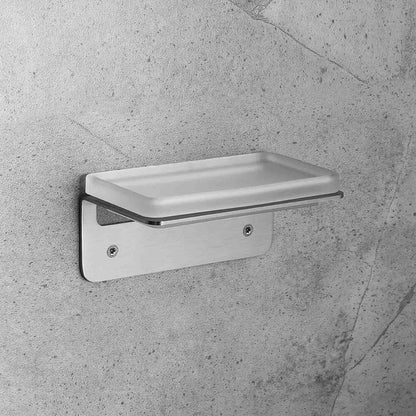 Porta sapone satinato fissaggio con viti collezione Over di Colombo Design by CeramicStore | Lo specialista del tuo bagno