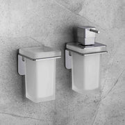 Porta bicchiere satinato con fissaggio viti collezione Over di Colombo Design