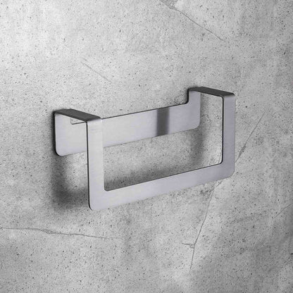 Porta salvietta ad anello satinato con biadesivo collezione Over di Colombo Design by CeramicStore | Lo specialista del tuo bagno