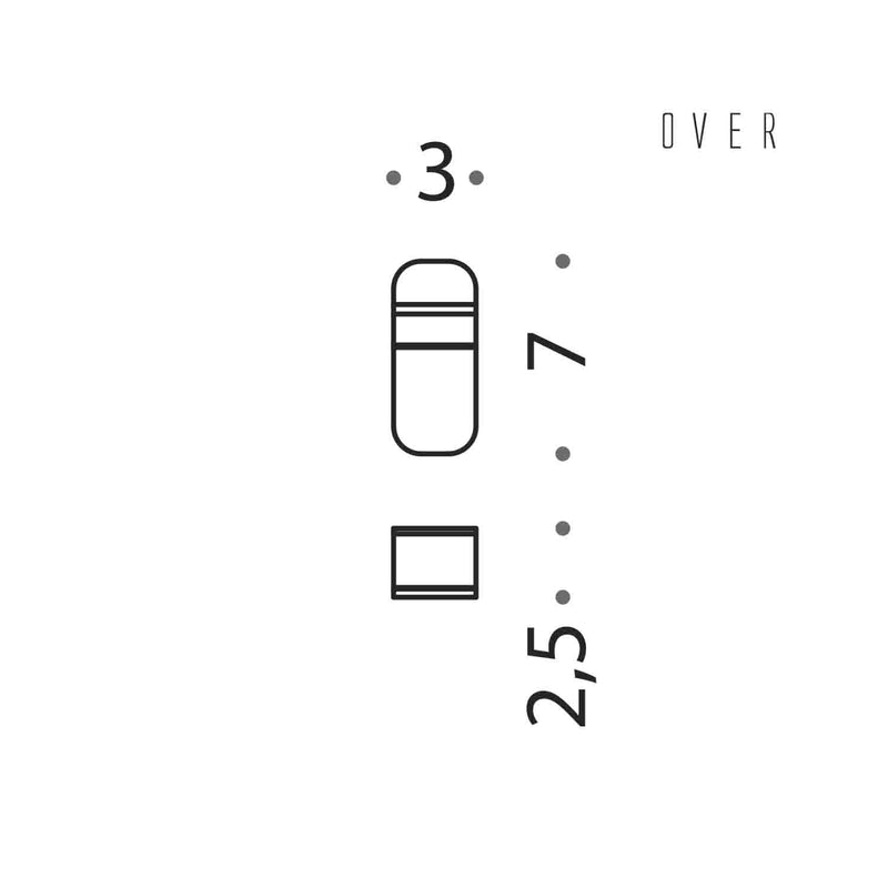 Appenditutto satinato con fissaggio viti collezione Over di Colombo Design by CeramicStore | Lo specialista del tuo bagno