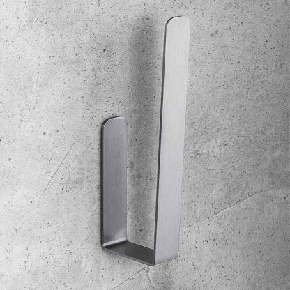 Porta rotolo verticale satinato con biadesivo collezione Over di Colombo Design