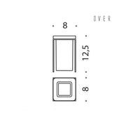 Porta bicchiere satinato d'appoggio collezione Over di Colombo Design