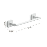 Portasalviette 30 cm Gedy modello Tonga 30x6.9xH4.7 cm - Bianco Matt by CeramicStore | Lo specialista del tuo bagno