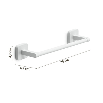 Portasalviette 30 cm Gedy modello Tonga 30x6.9xH4.7 cm - Bianco Matt by CeramicStore | Lo specialista del tuo bagno