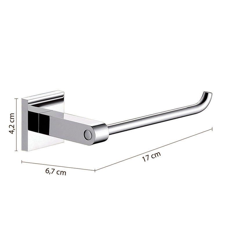 Portarotolo in Acciaio Inox di Gedy serie New Jersey - Cromato