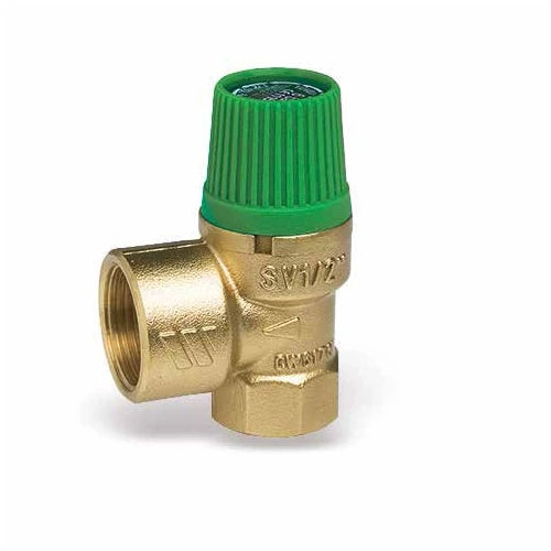 Valvola di sicurezza per impianti solari sve sol 1/2 x 3/4 10 bar