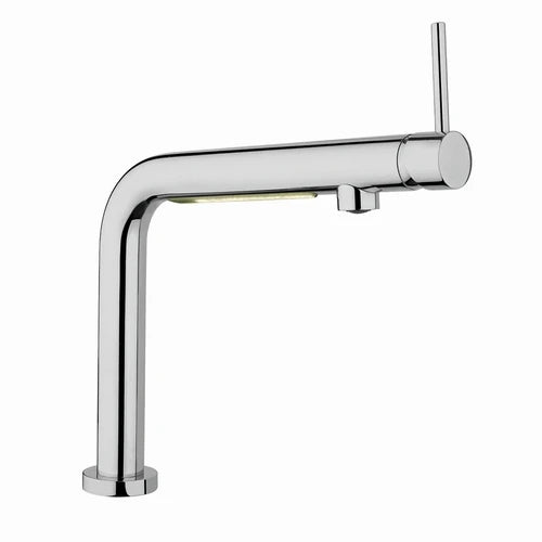Miscelatore monocomando lavello con luce led argentina cromo