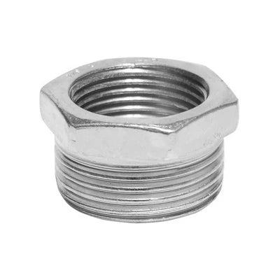 Riduzione esagonale mf in acciaio 1 1/2 x 1