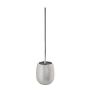 Scopino da appoggio in ceramica con ciuffo in setole Gedy modello Astrid - Argento by CeramicStore | Lo specialista del tuo bagno