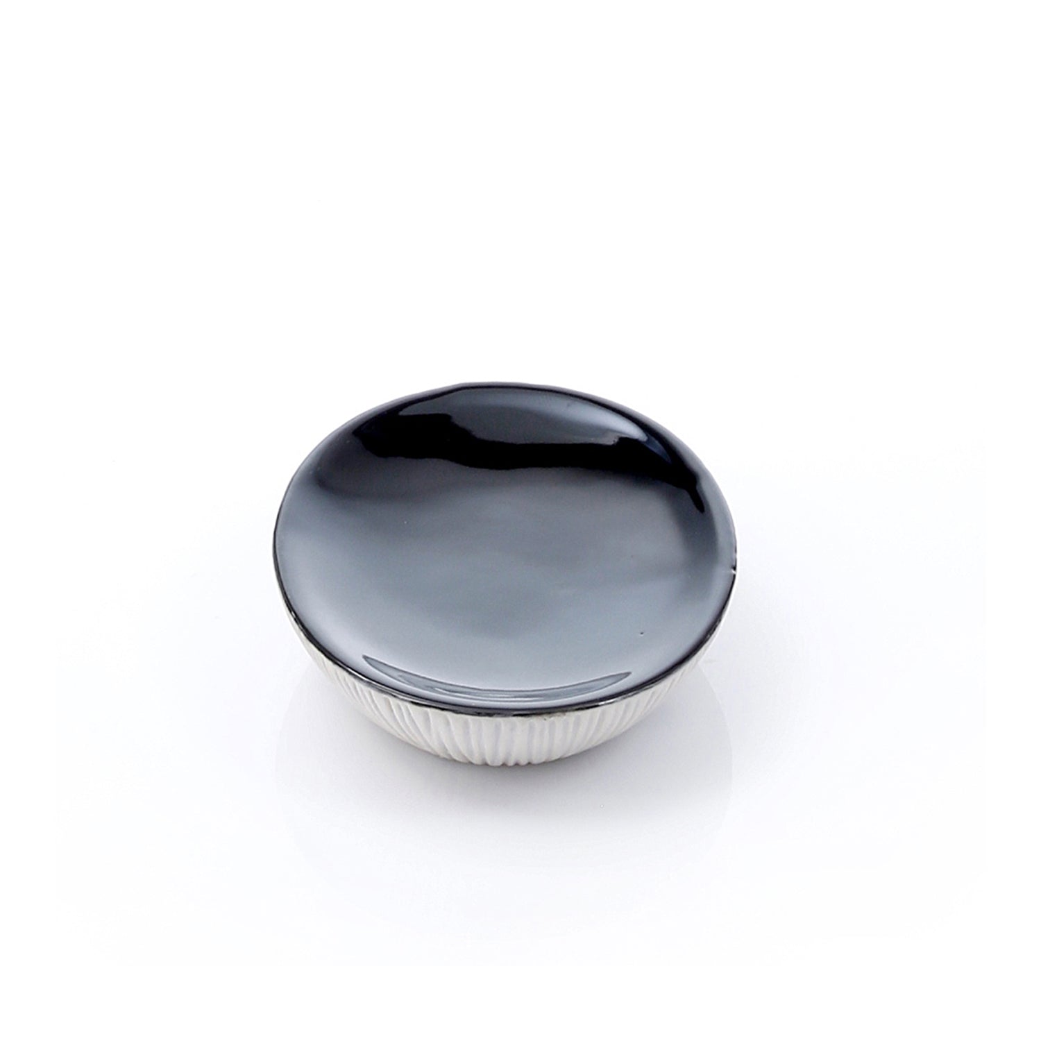 Portasapone in ceramica Gedy serie Naomi - Grigio