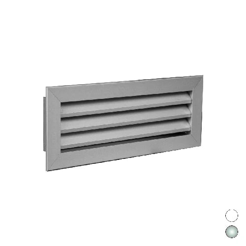 Griglia di ripresa ad alette fisse all. anodizzato mm 600 x 300