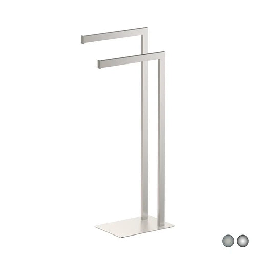 Piantana porta asciugamani zeus cromo cm 18 x h. 77 x 33 5