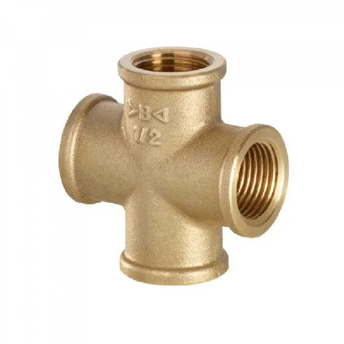 Croce femmina ottone 1 1/4
