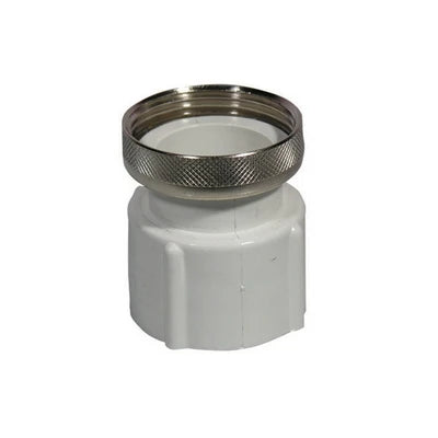 Raccordo abs bianco con ghiera in ottone 1 x 40