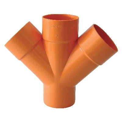 Derivazione doppia 45 arancio diam. 125