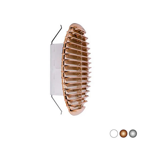 Griglia tonda in materiale termoplastico con molle reclinabili a 90 ramata imb. 160-200 d. 220