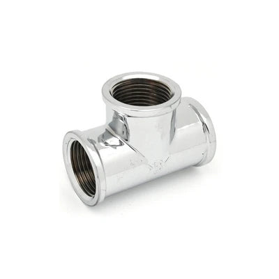 Tee ff in ottone cromo ibp 3/4